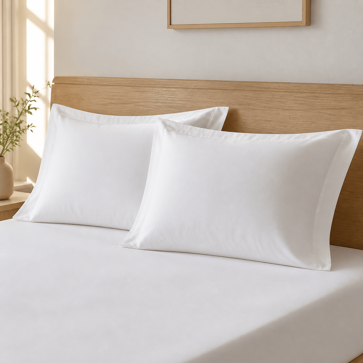 Hemmed Pillowcase Set lifestyle view
