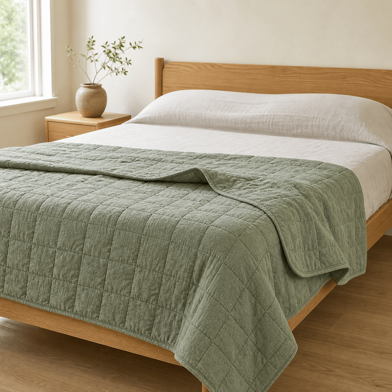 Washed Linen Quilt lifestyle view